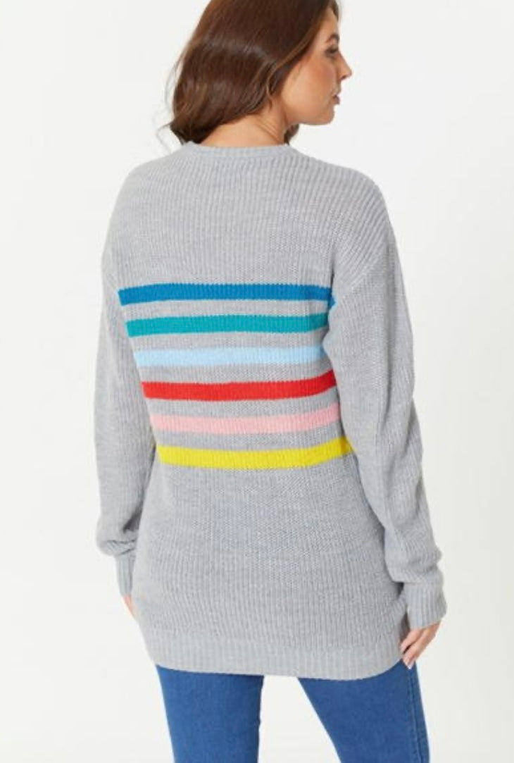 Be You/ Be You longline stripe jumper