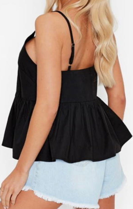 I Saw It First/ Peplum Cami Top